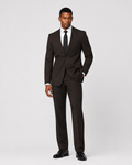 Charles Tyrwhitt Ultimate Performance Prince of Wales Suit - Chocolate Brown