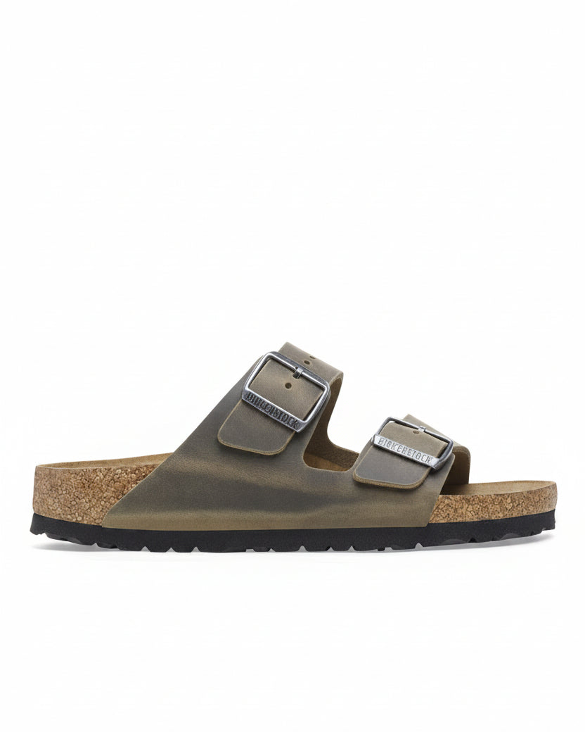 Birkenstock Arizona Oiled Leather - Faded Khaki
