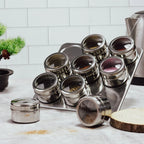 MASTERPRO 10 Piece Spice Storage Set with Magnetic Holder