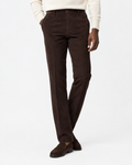 Hawes & Curtis Regular Fit Dark Chocolate Corduroy Trousers