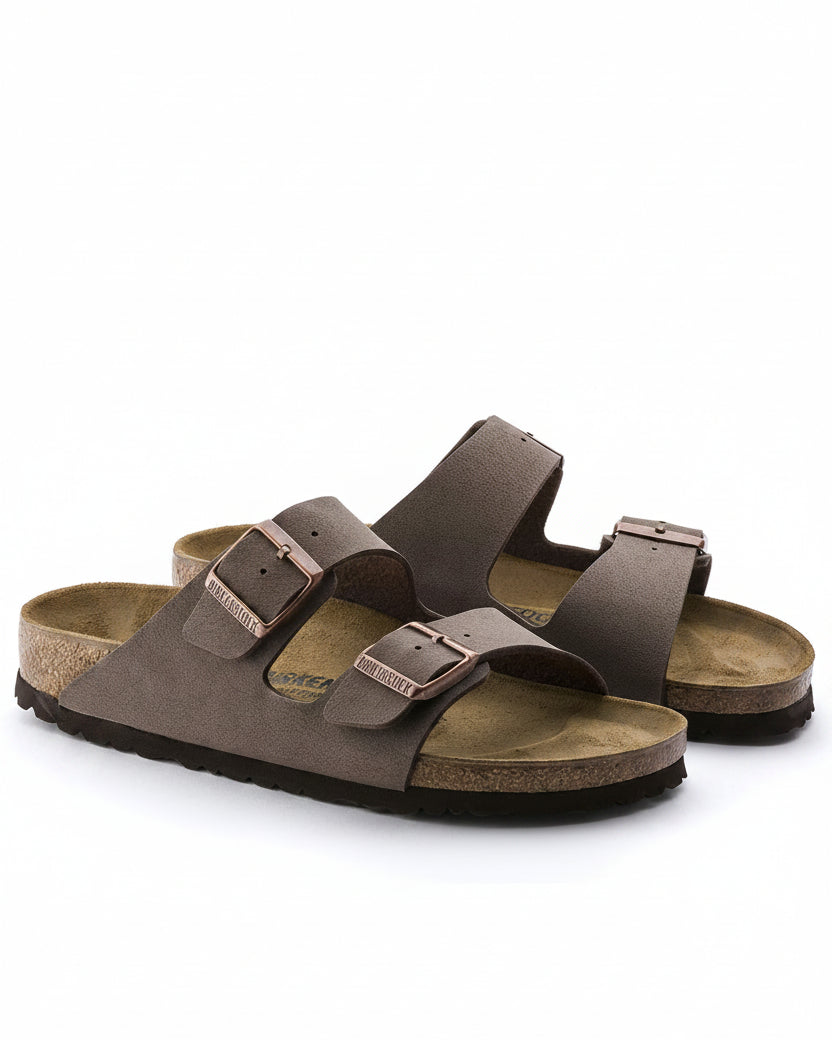 Birkenstock Arizona Birko-Flor Nubuck - Mocha
