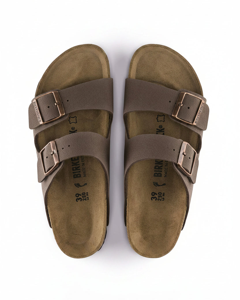 Birkenstock Arizona Birko-Flor Nubuck - Mocha