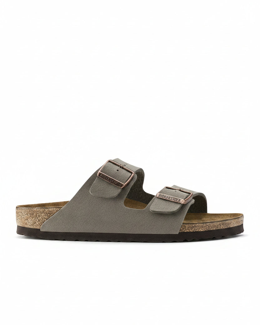 Birkenstock Arizona Birko-Flor Nubuck - Stone