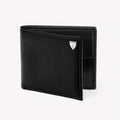 Aspinal of London Billfold Coin Wallet - Smooth Black