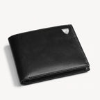 Aspinal of London Billfold Coin Wallet - Smooth Black