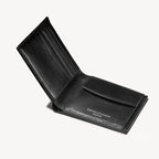 Aspinal of London Billfold Coin Wallet - Smooth Black