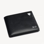 Aspinal of London 8 Card Billfold Wallet - Smooth Black