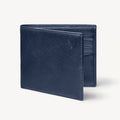 Aspinal of London 8 Card Billfold Wallet - Smooth Navy