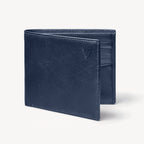 Aspinal of London 8 Card Billfold Wallet - Smooth Navy