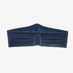 Aspinal of London 8 Card Billfold Wallet - Smooth Navy