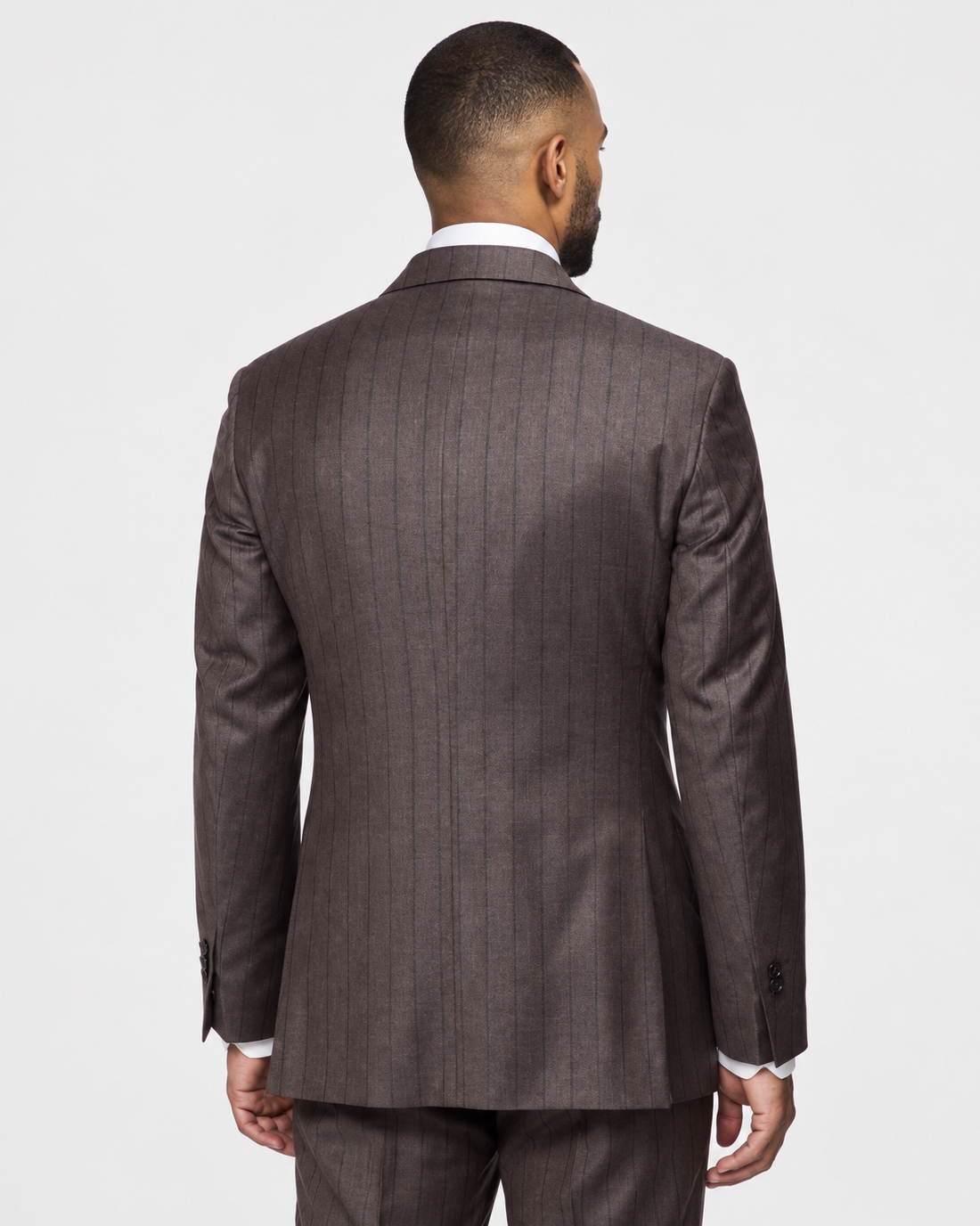 Hawes & Curtis Tailored Fit Brown Stripe 1913 Suit