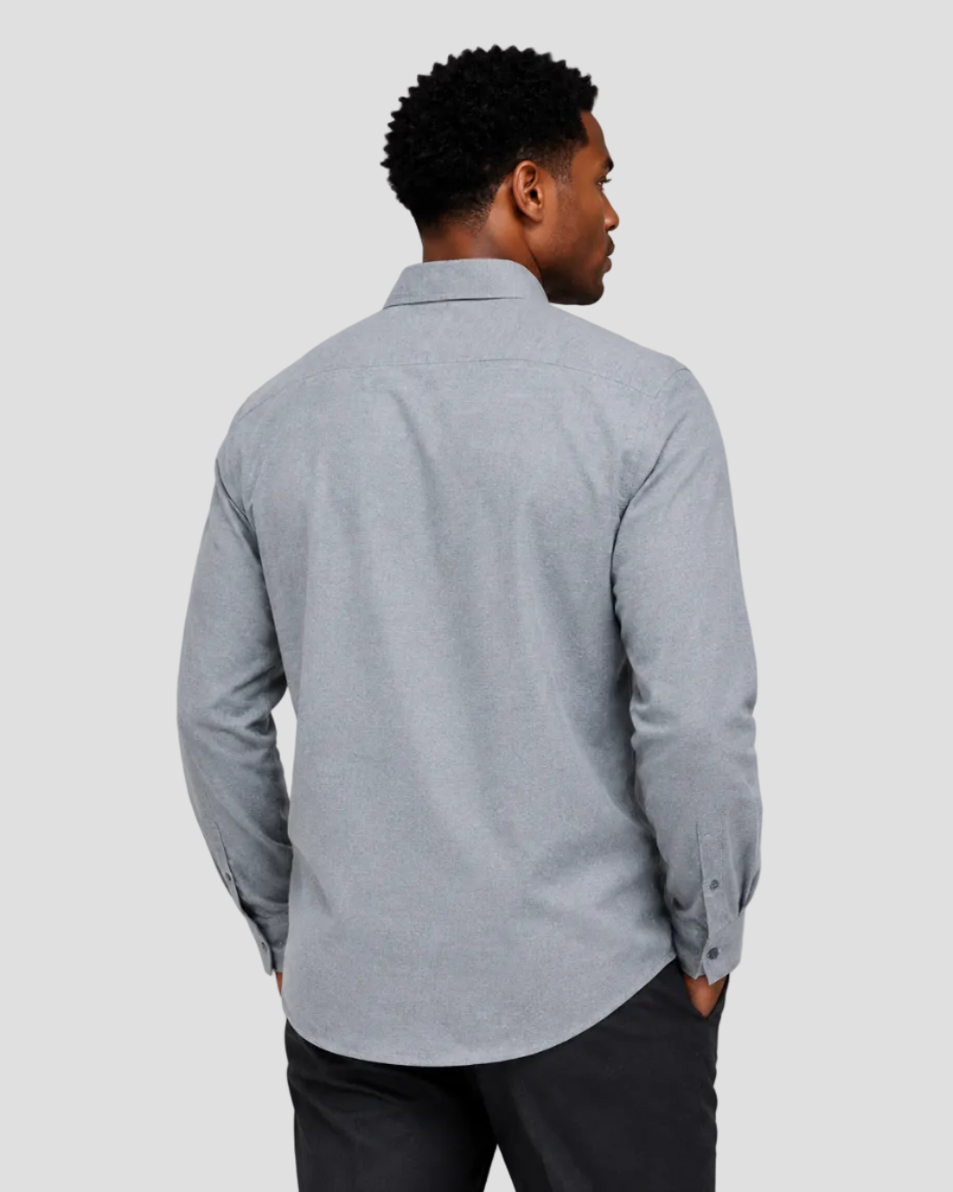 Hawes & Curtis Slim Fit Brushed Shirt - Grey