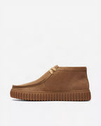 Clarks Torhill Hi Ankle Boot - Dark Tan Suede