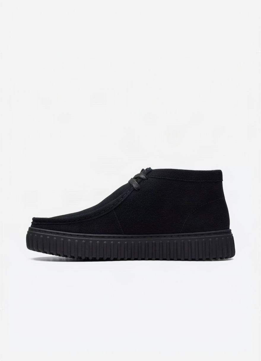 Clarks Torhill Hi Ankle Boot - Black Suede