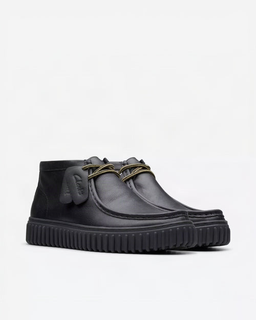 Clarks Torhill Hi Ankle Boot - Black Leather