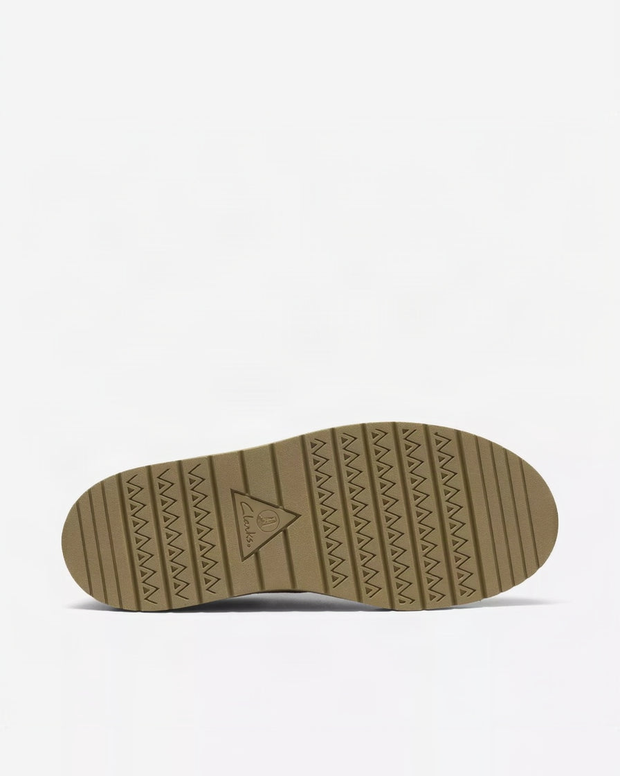 Clarks Polden Moc Lace-up Shoe - Dark Sand Suede