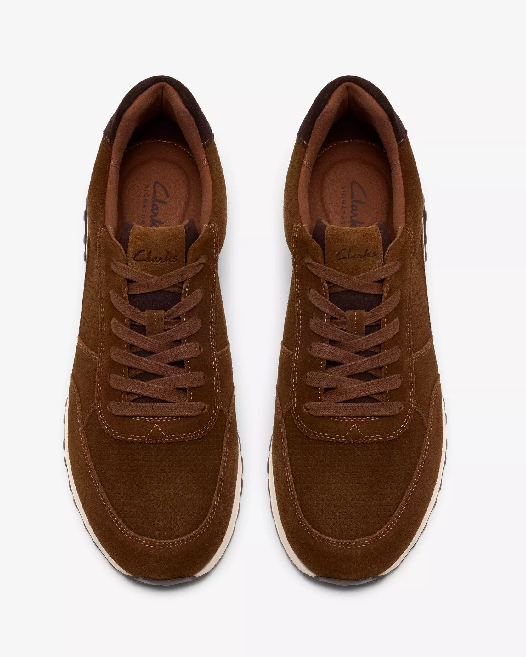 Clarks Radwell Tie - Cola Suede
