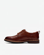 Clarks Aldwin2 Derby – Tan Leather - LuxxeCoast