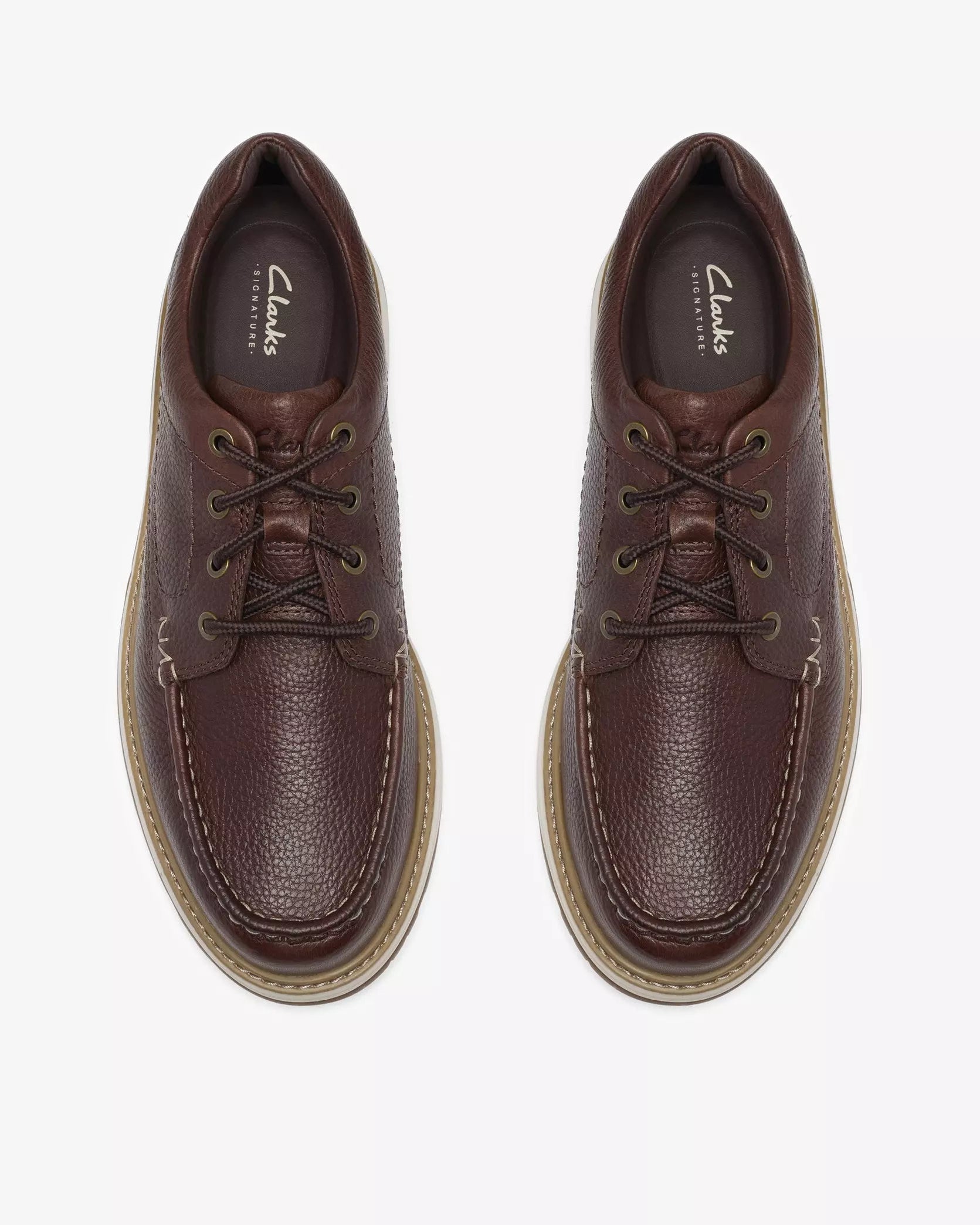 Clarks Melbury Lace - Dark Brown Leather