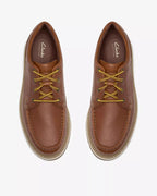 Clarks Melbury Lace - Dark Tan Leather