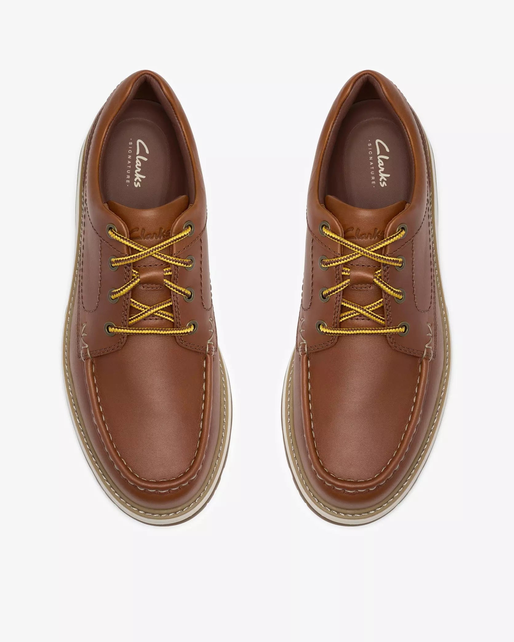 Clarks Melbury Lace - Dark Tan Leather