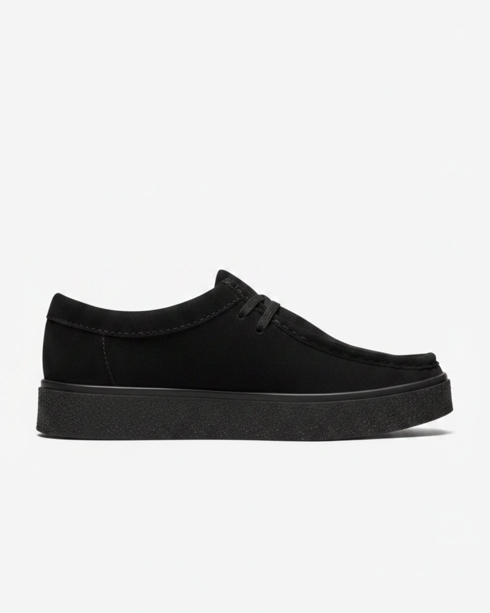 Clarks Originals Boxbee Walla – Black/Black Suede