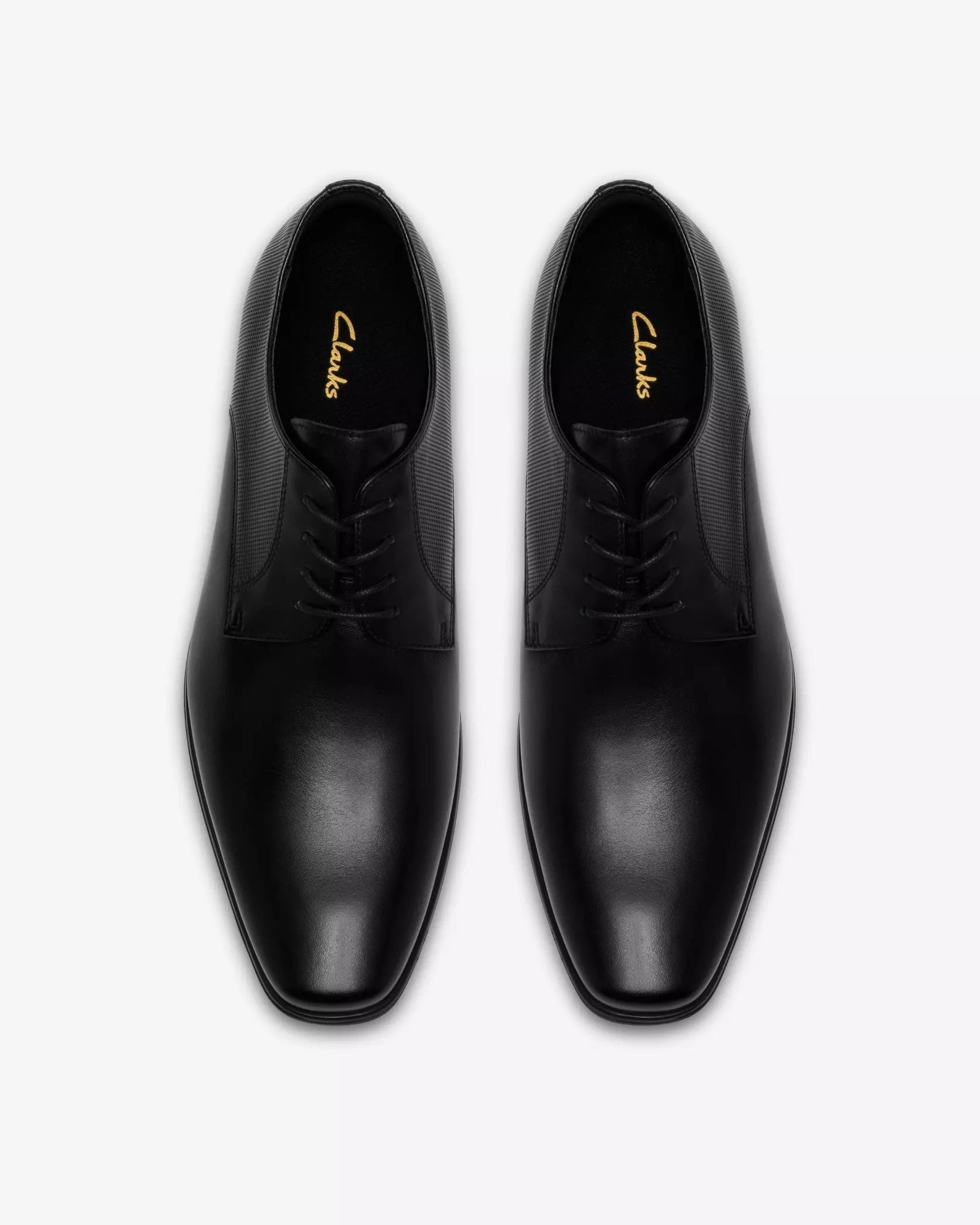 Clarks Colkirk Lace – Black Leather - LuxxeCoast