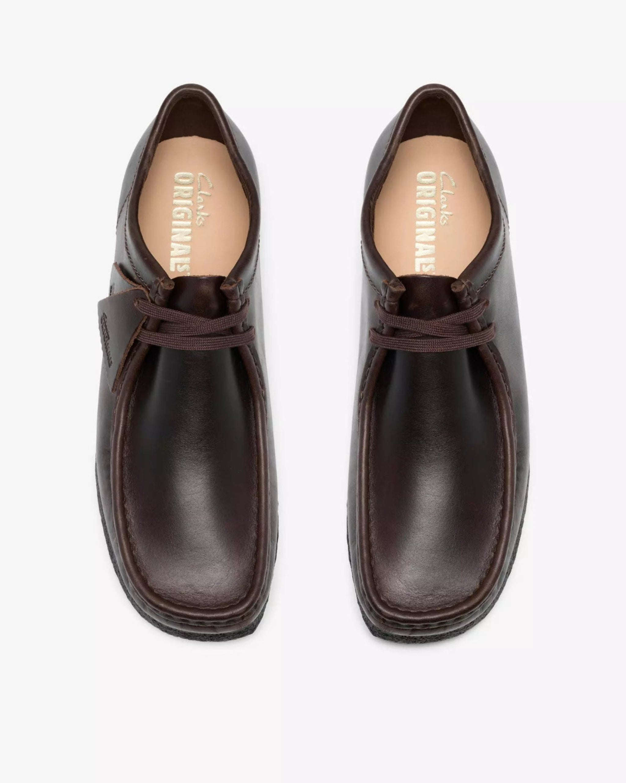 Clarks Originals Wallabee – Black/Brown Leather - LuxxeCoast