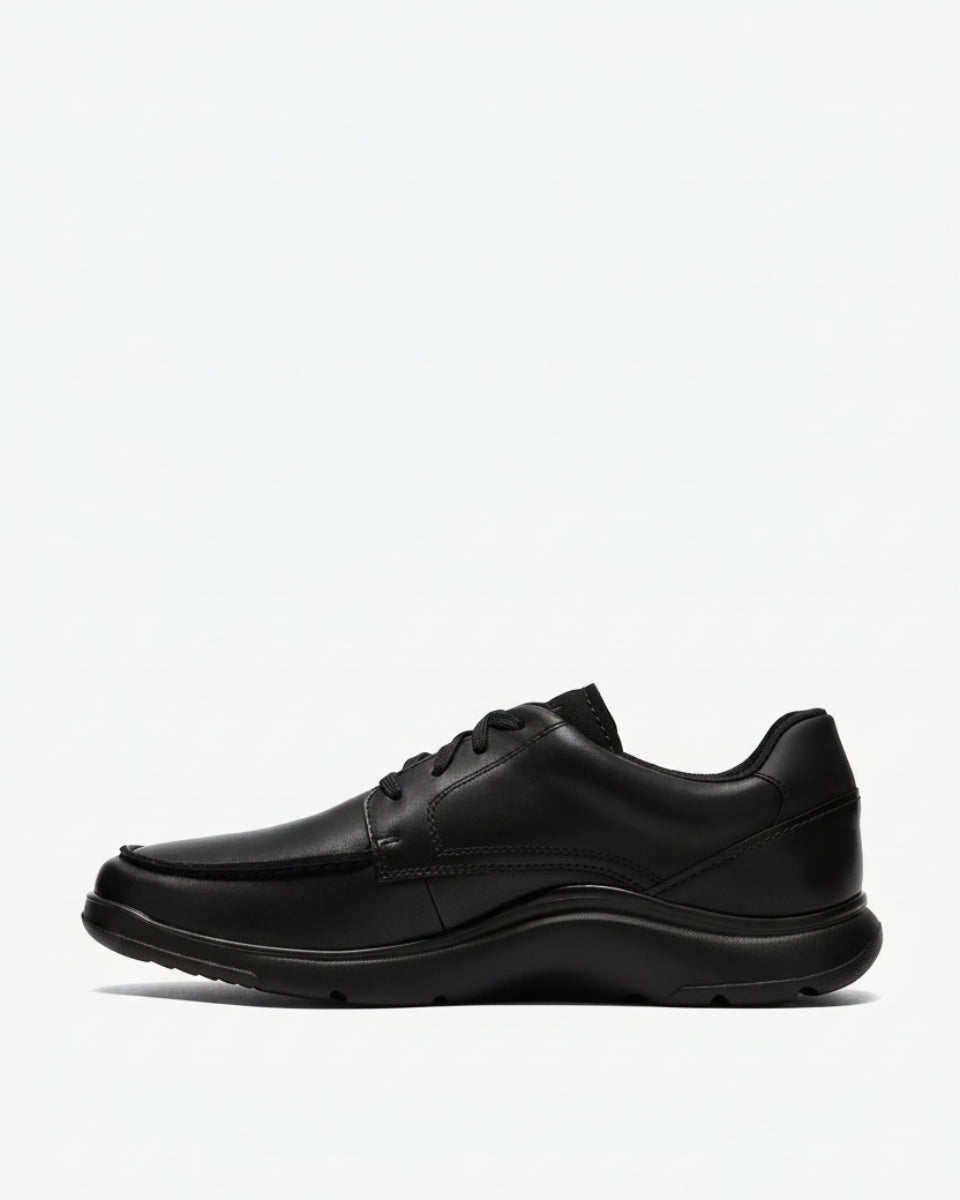 Clarks Lifton Go – Black Leather - LuxxeCoast