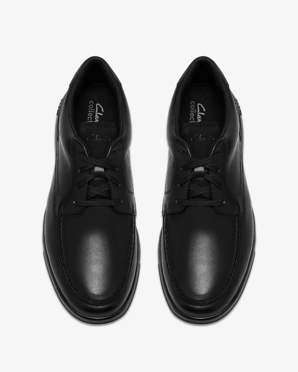 Clarks Lifton Go – Black Leather - LuxxeCoast