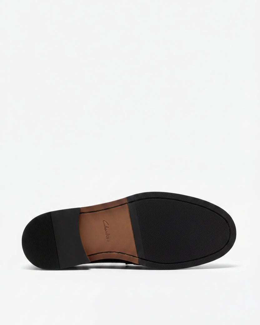 Clarks Cranhill Lo – Black Leather