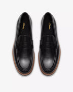Clarks Cranhill Lo – Black Leather