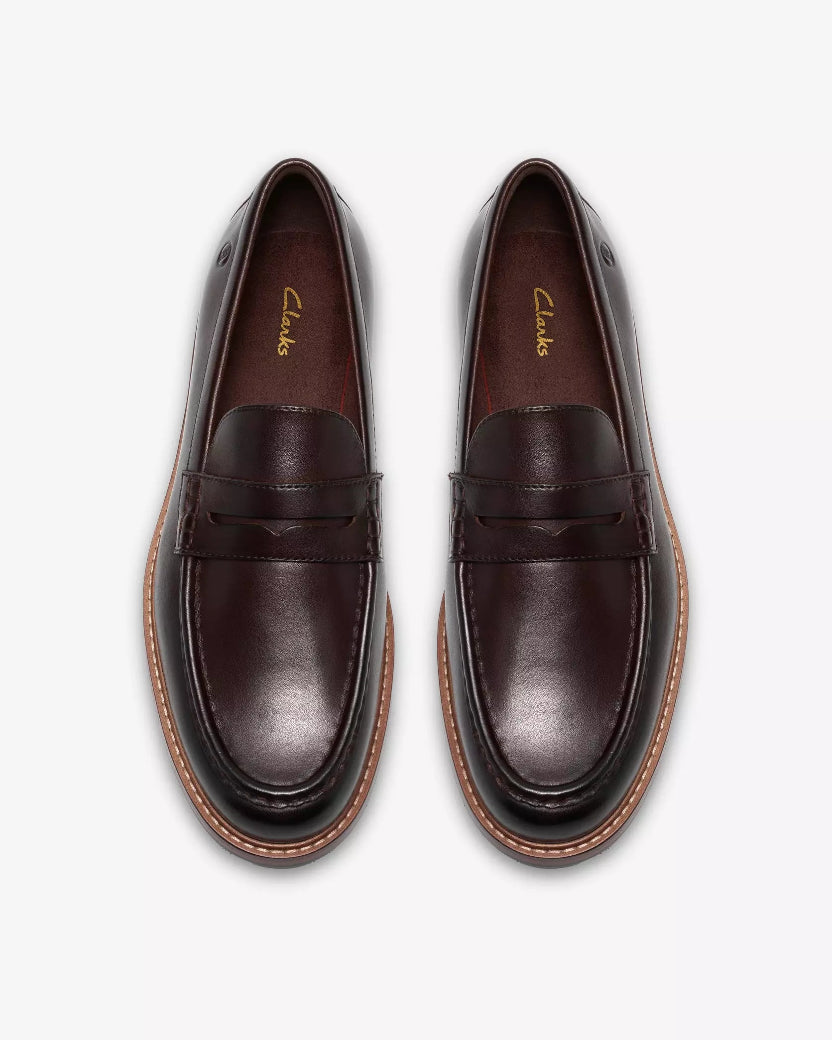 Clarks Cranhill Lo – Brown Leather