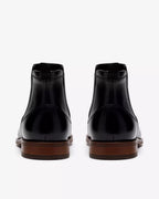 Clarks Bowburn Top – Black Leather - LuxxeCoast
