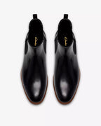 Clarks Bowburn Top – Black Leather - LuxxeCoast