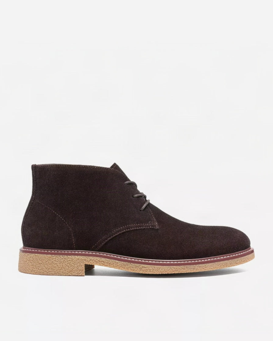Clarks Chelwood Mid Brown Suede