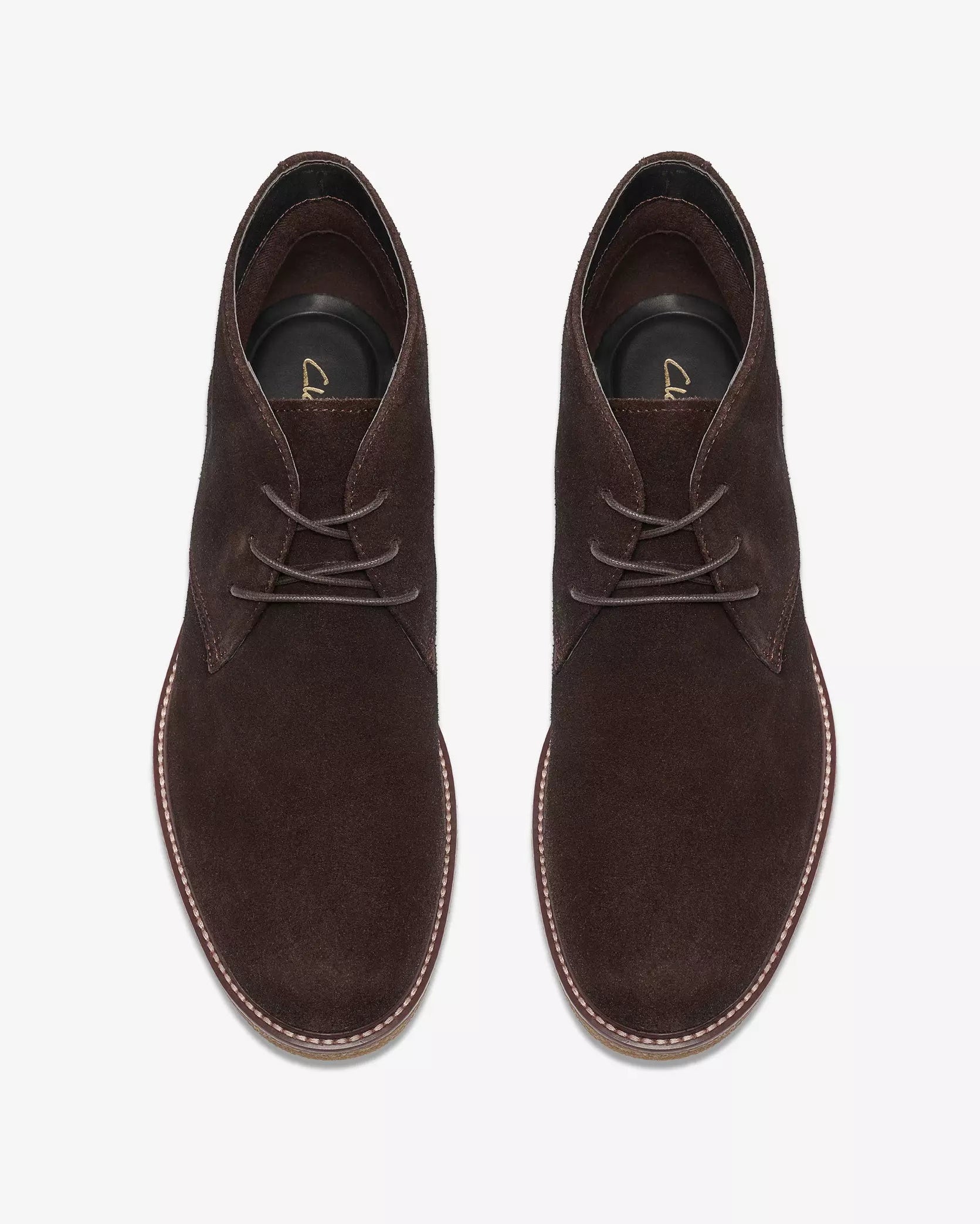 Clarks Chelwood Mid Brown Suede