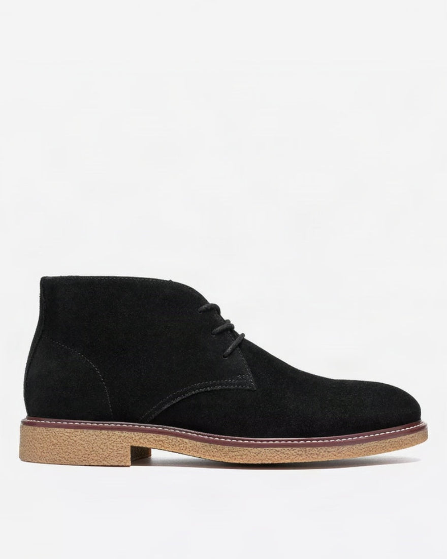 Clarks Chelwood Mid Black Suede