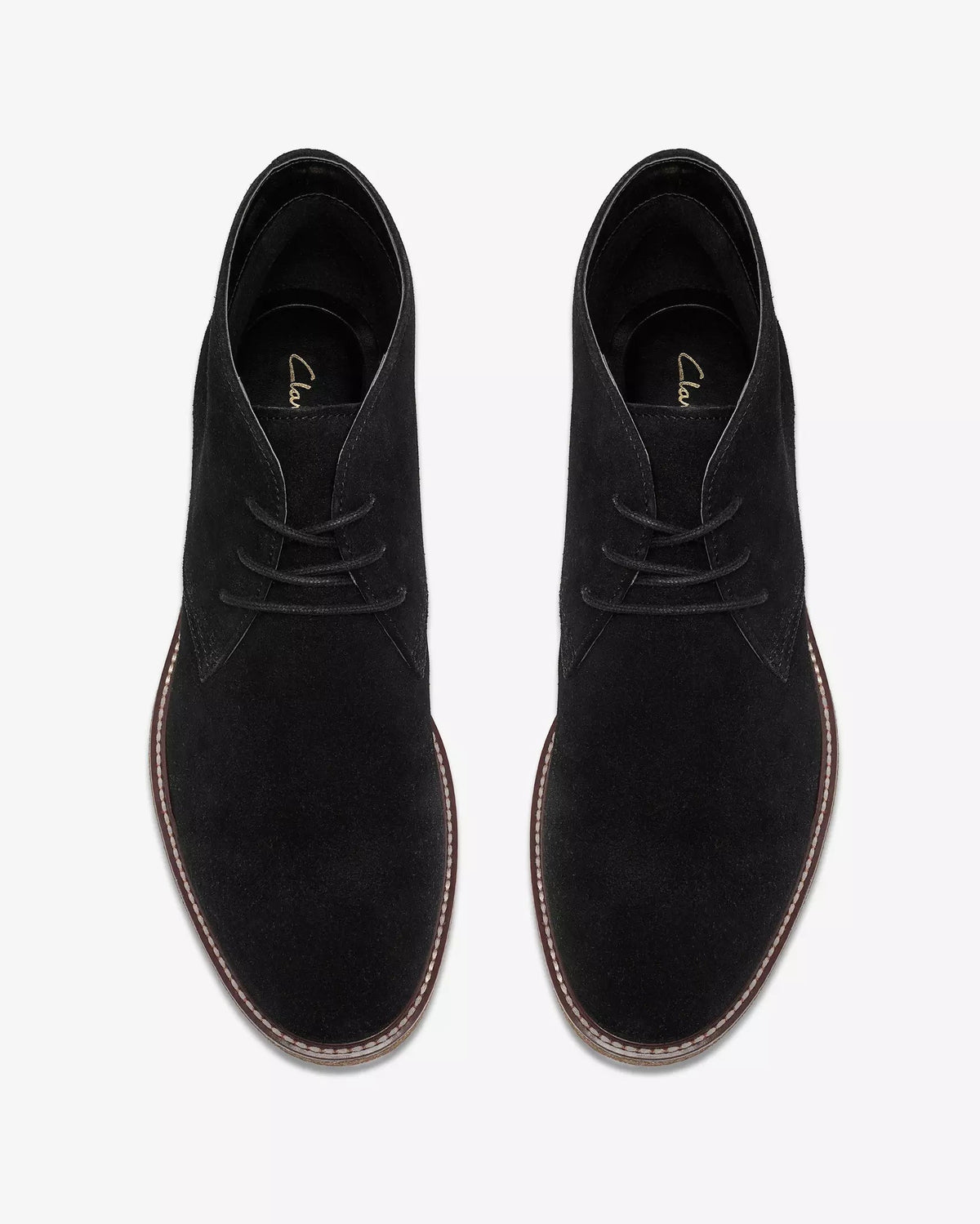 Clarks Chelwood Mid Black Suede