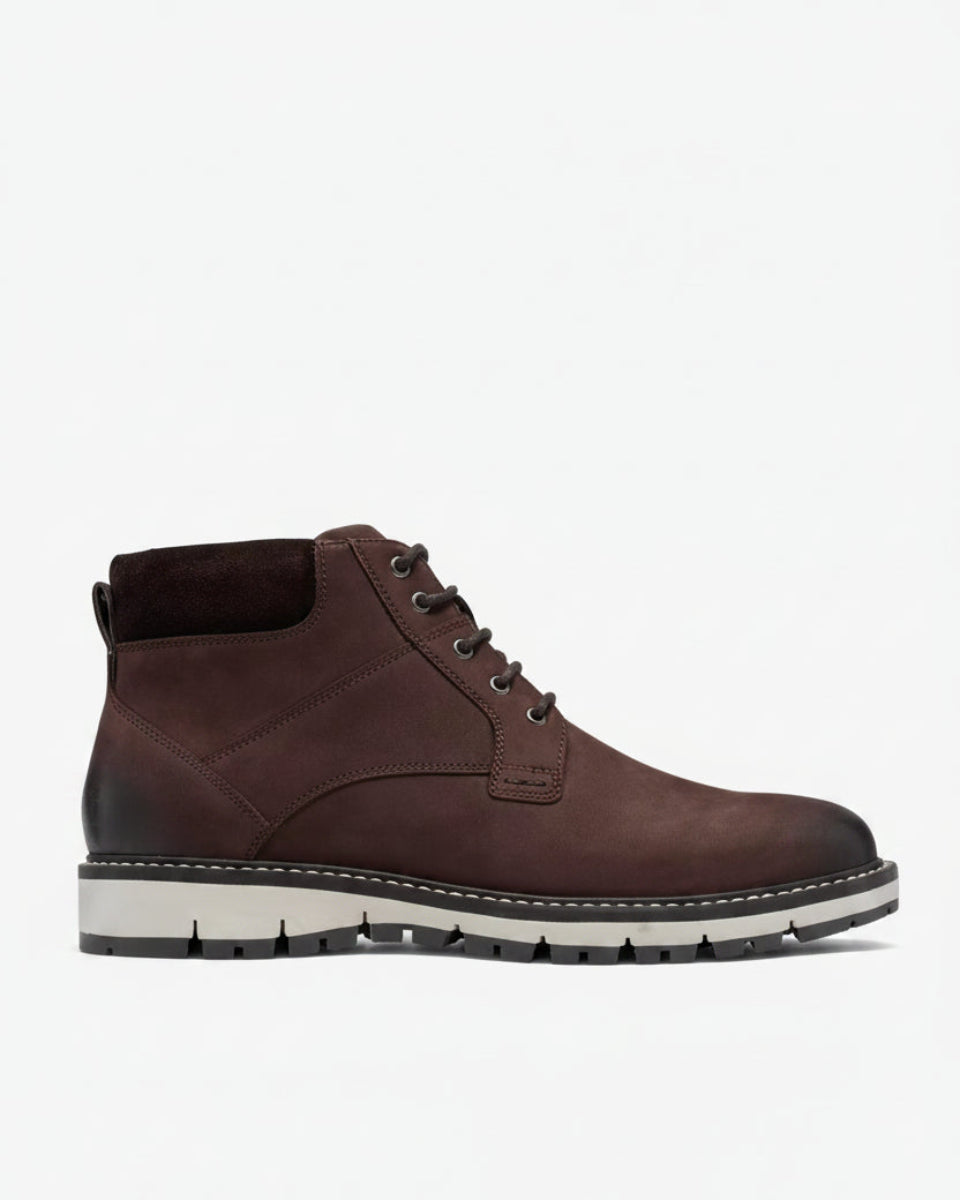 Clarks Corston Mid – Brown Leather - LuxxeCoast
