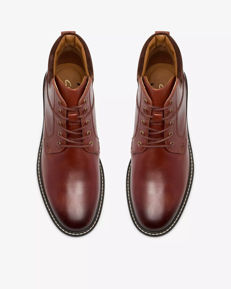 Clarks Corston Mid – Tan Leather - LuxxeCoast