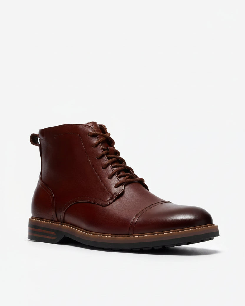 Clarks Aldwin2 Cap - Tan Leather