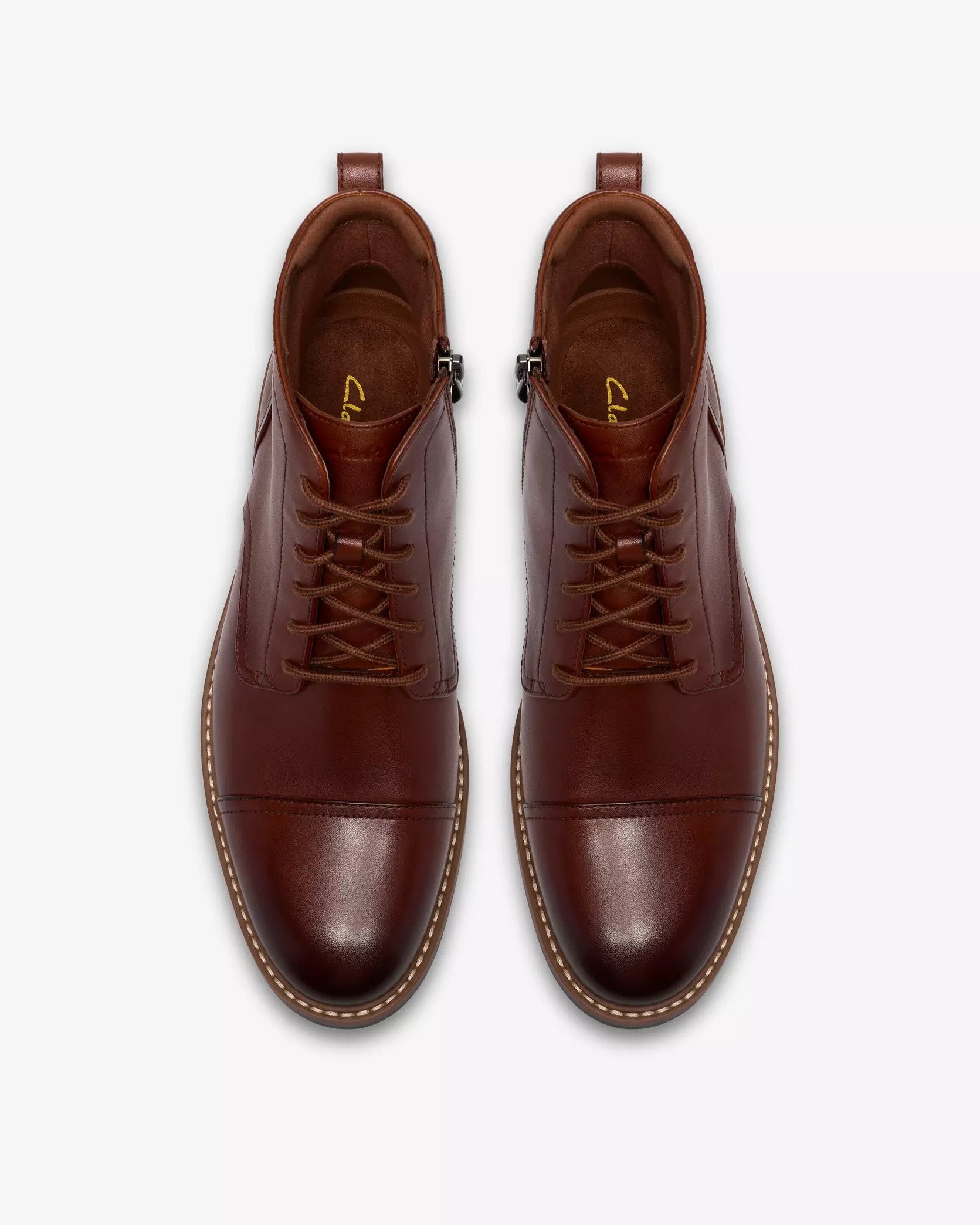 Clarks Aldwin2 Cap - Tan Leather