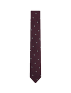 Ted Baker Mini Diamond Boucle Tie – Maroon