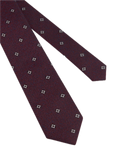 Ted Baker Mini Diamond Boucle Tie – Maroon