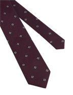 Ted Baker Mini Diamond Boucle Tie – Maroon