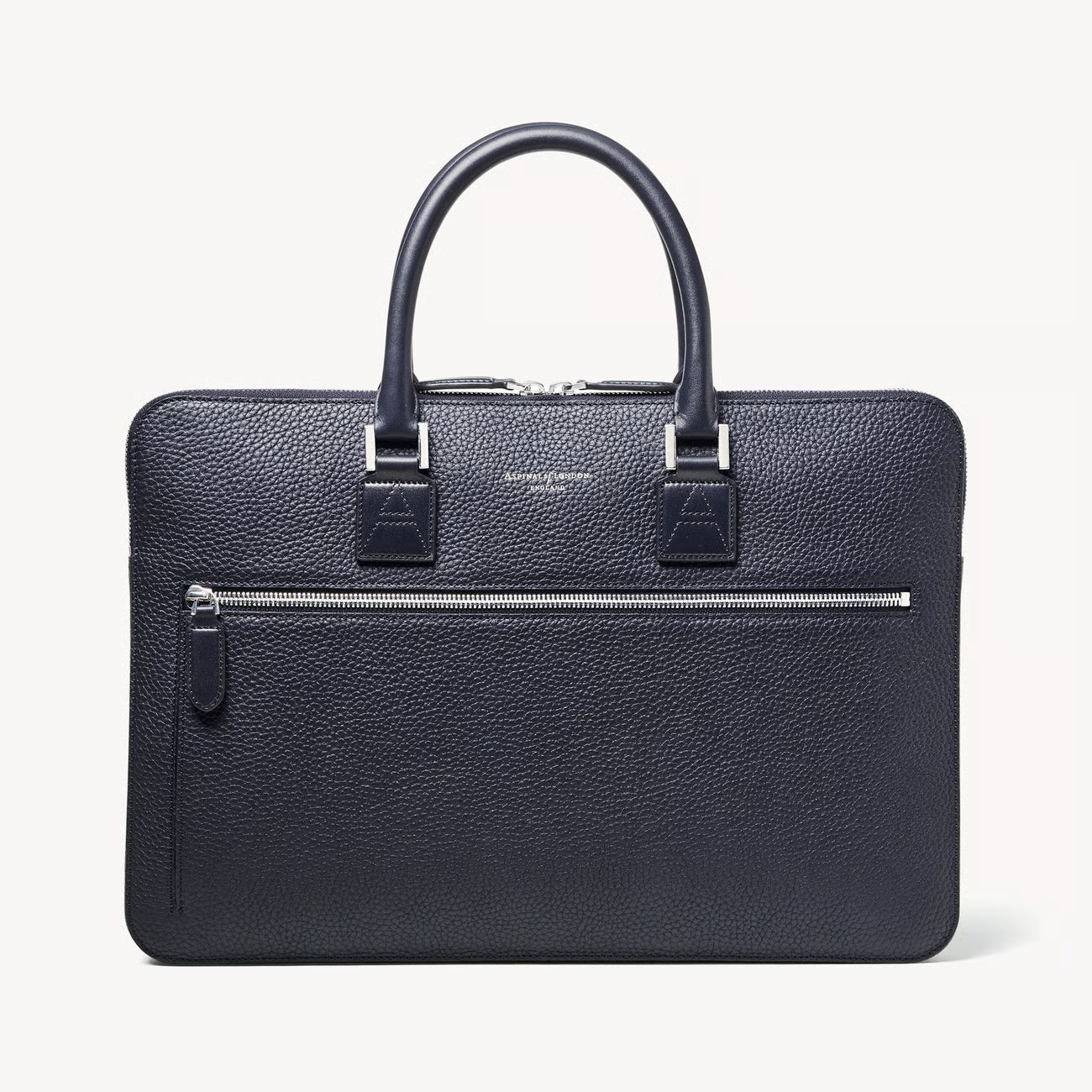 Aspinal of London Connaught Folio - Navy Pebble