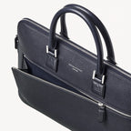 Aspinal of London Connaught Folio - Navy Pebble