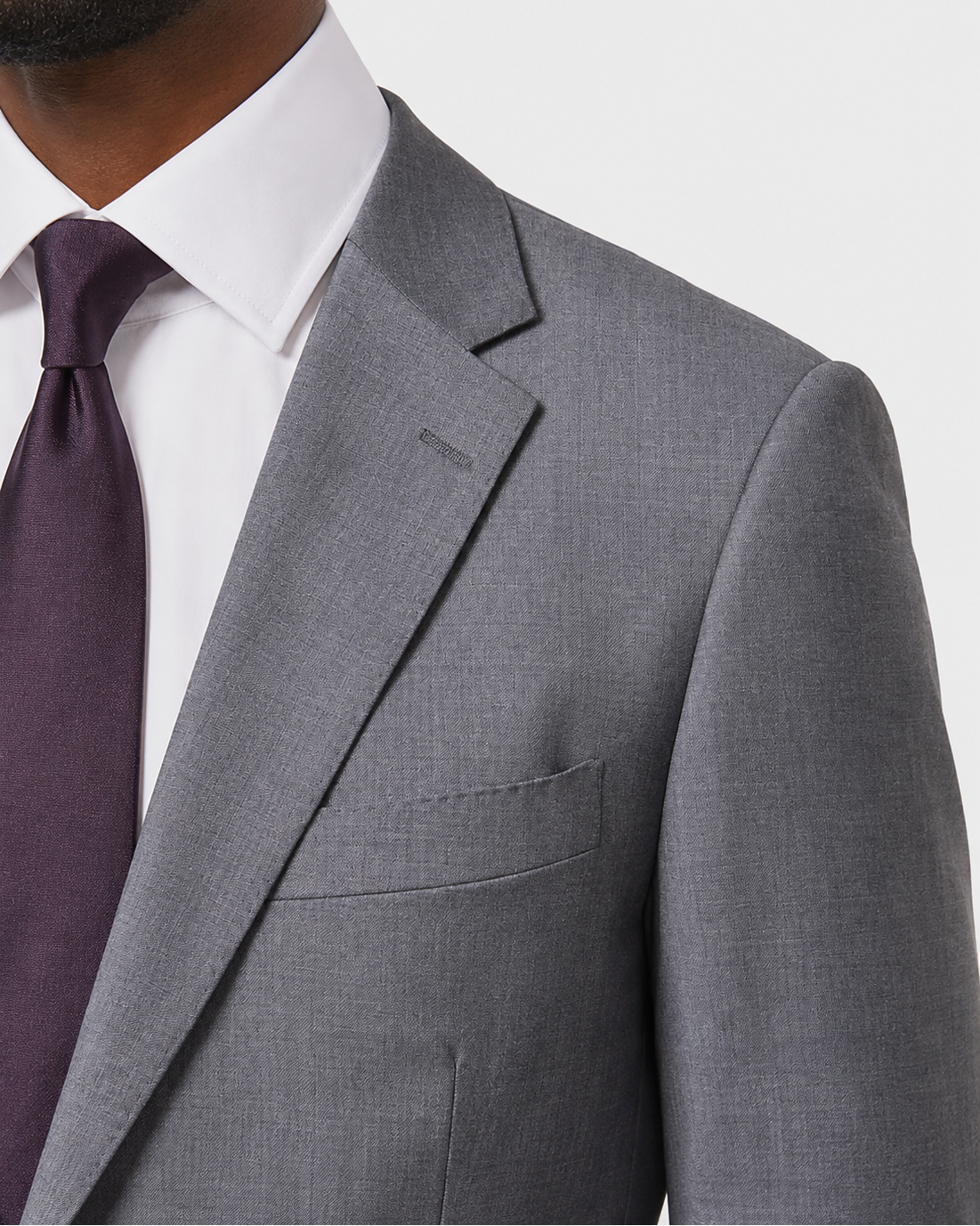 Hawes & Curtis Slim Fit Mid Grey Twill Suit