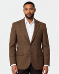 Hawes & Curtis Tailored Fit Tan Check 1913 Blazer